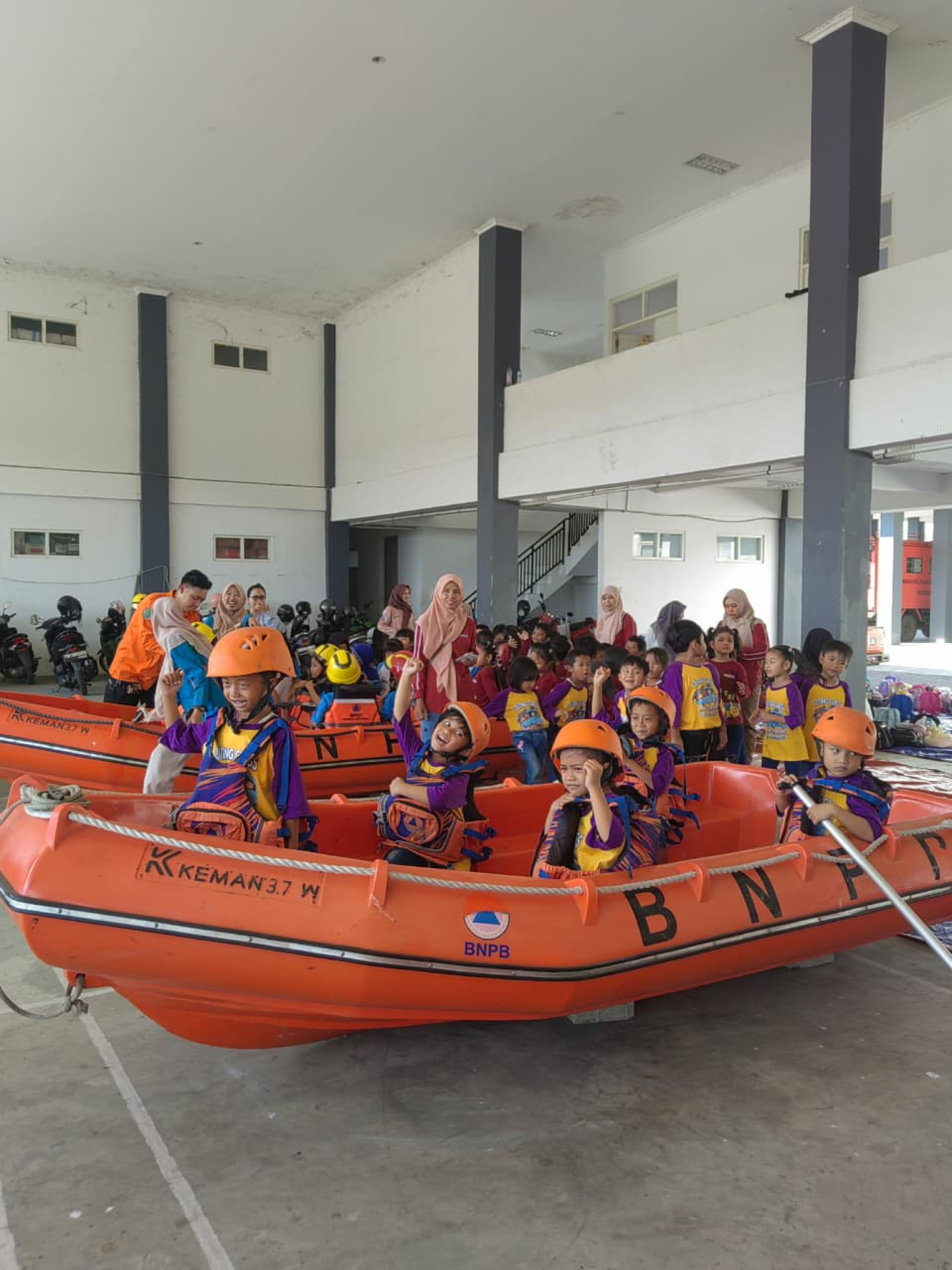 Ratusan Siswa PAUD dan TK Ikuti Edukasi Kebencanaan di BPBD Kabupaten Pasuruan